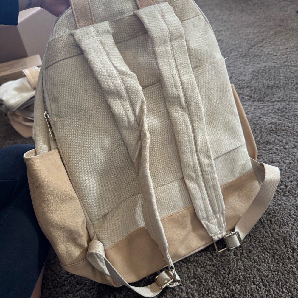 BEIS - The Travel Backpack 
in Beige - Picture 9 of 9